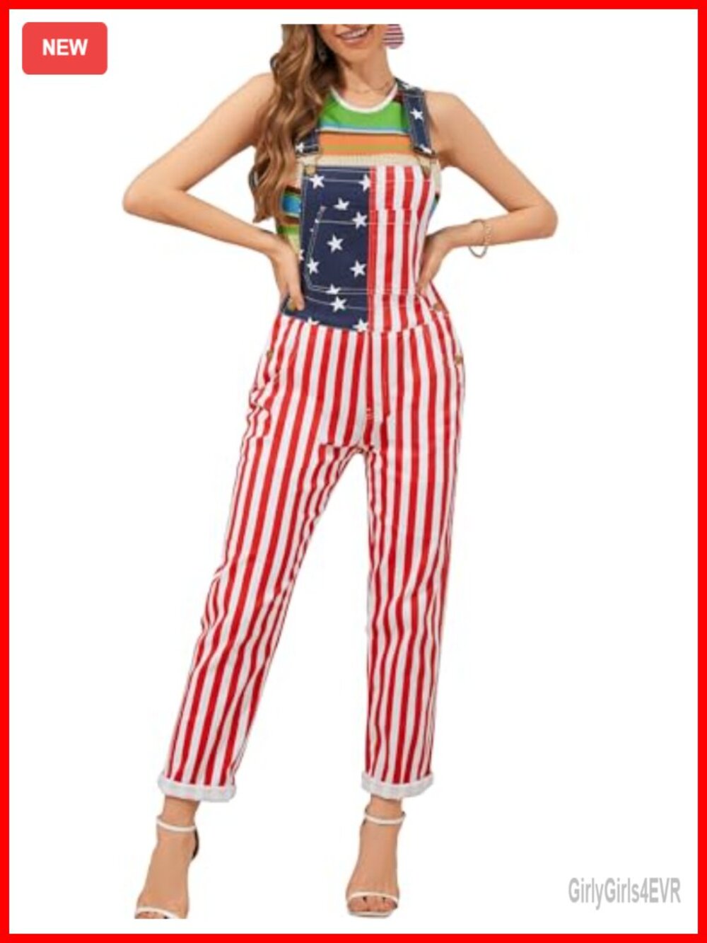 Women's Cotton Spandex Overalls Adjustable Straps Bib Pockets Festival